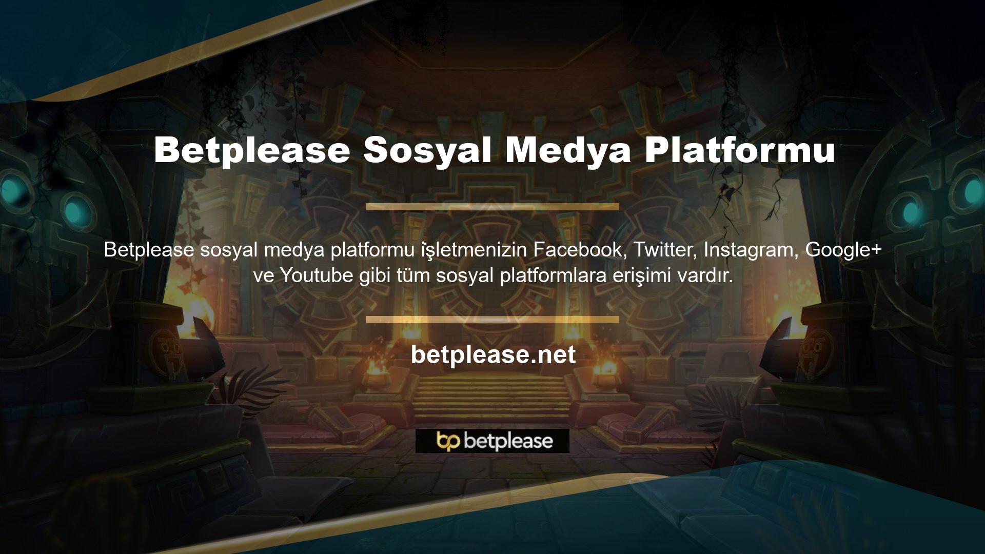 Yani Betplease sosyal platformlardaki hesaplarıyla oldukça popüler ve aktif